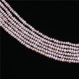 3.5-4mm Flat Button Pearl Strands - Freshwater Pearls