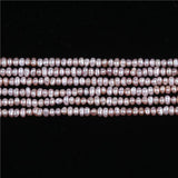 3.5-4mm Flat Button Pearl Strands - Freshwater Pearls