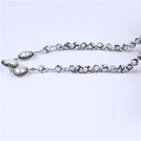 Baroque Pearls Necklace with 8-9mm Stone