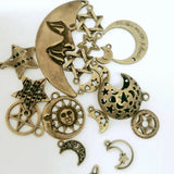 Hot Metal Starry Sky Charm Bracelet Necklace DIY Jewelry