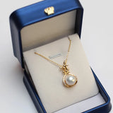 Plated Women Jewelry Single Natural Pearl Pendant Necklace