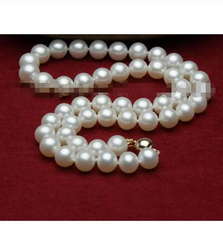 9-10mm Freshwater Pearl Necklace, AAA+ Quality