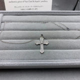 S925 Cross Pendant Necklace with Diamond for Women