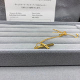 Silver Cross Pendant Full Diamond Necklace for Women