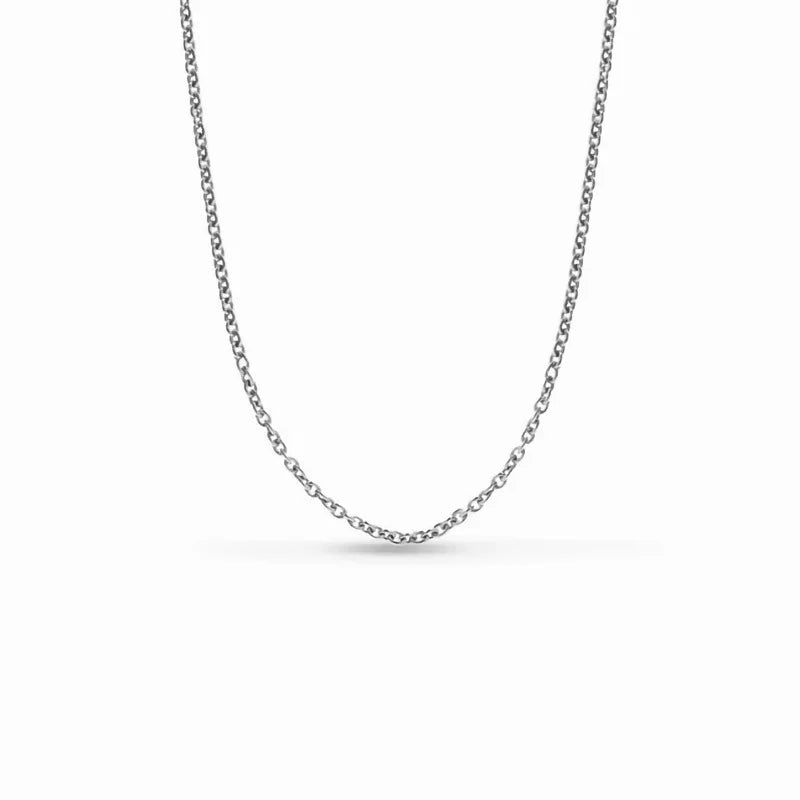 S925 Sterling Silver O-shaped Necklace Elegant Women's Fashion Jewelry
