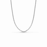 S925 Sterling Silver O-shaped Necklace Elegant Women's Fashion Jewelry