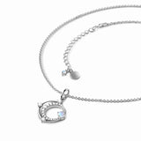 S925 Sterling Silver Moonstone Pendant Necklace