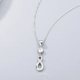 Sterling Silver 925s8 Micro Inlaid Pendant Necklace