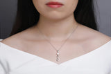 Sterling Silver 925s8 Micro Inlaid Pendant Necklace