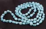 Howlite Turquoise Green Baroque 11-14mm Necklace 50in Beads Nature Woman