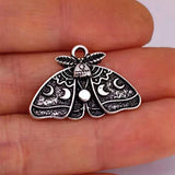 Moon Moth Pendant Charm for Women Wedding Party Jewelry
