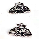 Moon Moth Pendant Charm for Women Wedding Party Jewelry