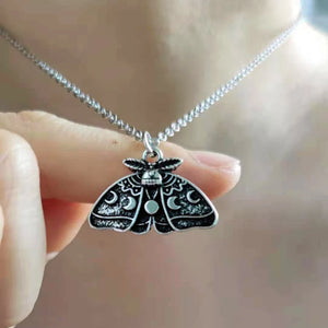 Moon Moth Pendant Charms for Wedding Jewelry