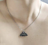 Moon Moth Pendant Charms for Wedding Jewelry
