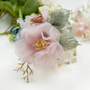 Cloth Art Flower Brooch Classic Suit Women's Scarf Lapel Pin Sweet Accessory
