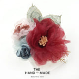 Cloth Art Flower Brooch Classic Suit Women's Scarf Lapel Pin Sweet Accessory
