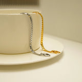 Amorita Ins Punk Geometric Thick Chain Bracelet for Women