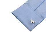 iGame Arabic Numerals Cuff Links Brass Number Four 4