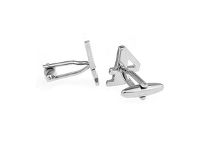 iGame Arabic Numerals Cuff Links Brass Number Four 4