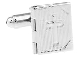 iGame Christianity Cuff Links Silver Cross Photo Holder