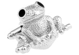 iGame Cuff Links Silver Frog Novelty Toad Style