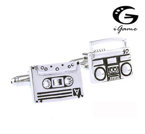 iGame Retail Brass Copper Radio Cuff Links
