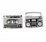 iGame Retail Brass Copper Radio Cuff Links