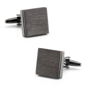 iGame IP Cufflinks Gun Metal Plating Brass Material Men French Cuff Links