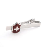 iGame Silver Cross Tie Bar Brass Material