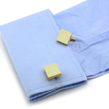 iGame Golden Square Cuff Links 4 Colors Option Metal Wire-drawing Brass Material