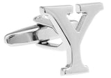 iGame Letters Cufflinks Silver English Letters 26 Letters Copper Material
