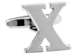 iGame Letters Cufflinks Silver English Letters 26 Letters Copper Material