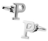 iGame Letters Cufflinks Silver English Letters 26 Letters Copper Material