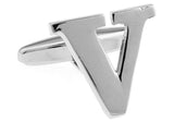 iGame Letters Cufflinks Silver English Letters 26 Letters Copper Material