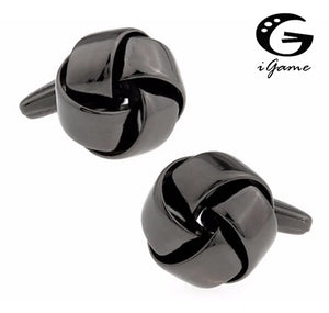 iGame Men Gift Cufflinks Brass Gun Knot Cuff Links