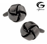 iGame Men Gift Cufflinks Brass Gun Knot Cuff Links