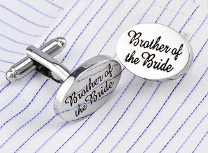 iGame Wedding Cufflinks Silver Copper BROTHER OF THE BRIDE