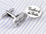 iGame Wedding Cufflinks Silver Copper BROTHER OF THE BRIDE