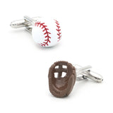 iGame Men's Baseball Cuff Links in Brass Material