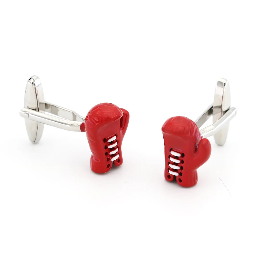 iGame Red Boxing Glove Cuff Links - Sport Style Shirt Cufflinks