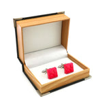iGame Arrival Lady Cuff Links Rose Pink Brass Material Blocks X-mas Gift