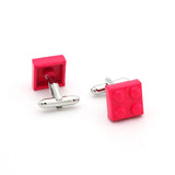 iGame Arrival Lady Cuff Links Rose Pink Brass Material Blocks X-mas Gift