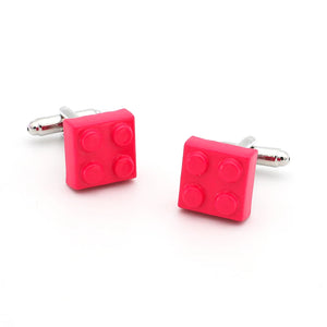 iGame Arrival Lady Cuff Links Rose Pink Brass Material Blocks X-mas Gift