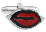 iGame Red Lips Cuff Links Brass Material