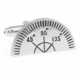 iGame Ruler Cuff Links Brass Protractor