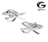 iGame Scissors Cuff Links Brass Material Silver Home Tool