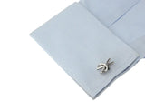 iGame Scissors Cuff Links Brass Material Silver Home Tool