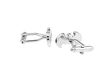 iGame Shirt Cufflinks Brass Bat Cuff Links