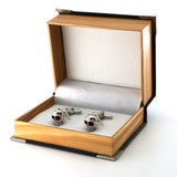 iGame Skeleton Cuff Links Red Eyes Skull Brass Shirt Cuflinks