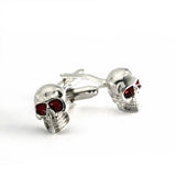 iGame Skeleton Cuff Links Red Eyes Skull Brass Shirt Cuflinks